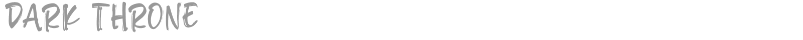 Dark Throne font preview